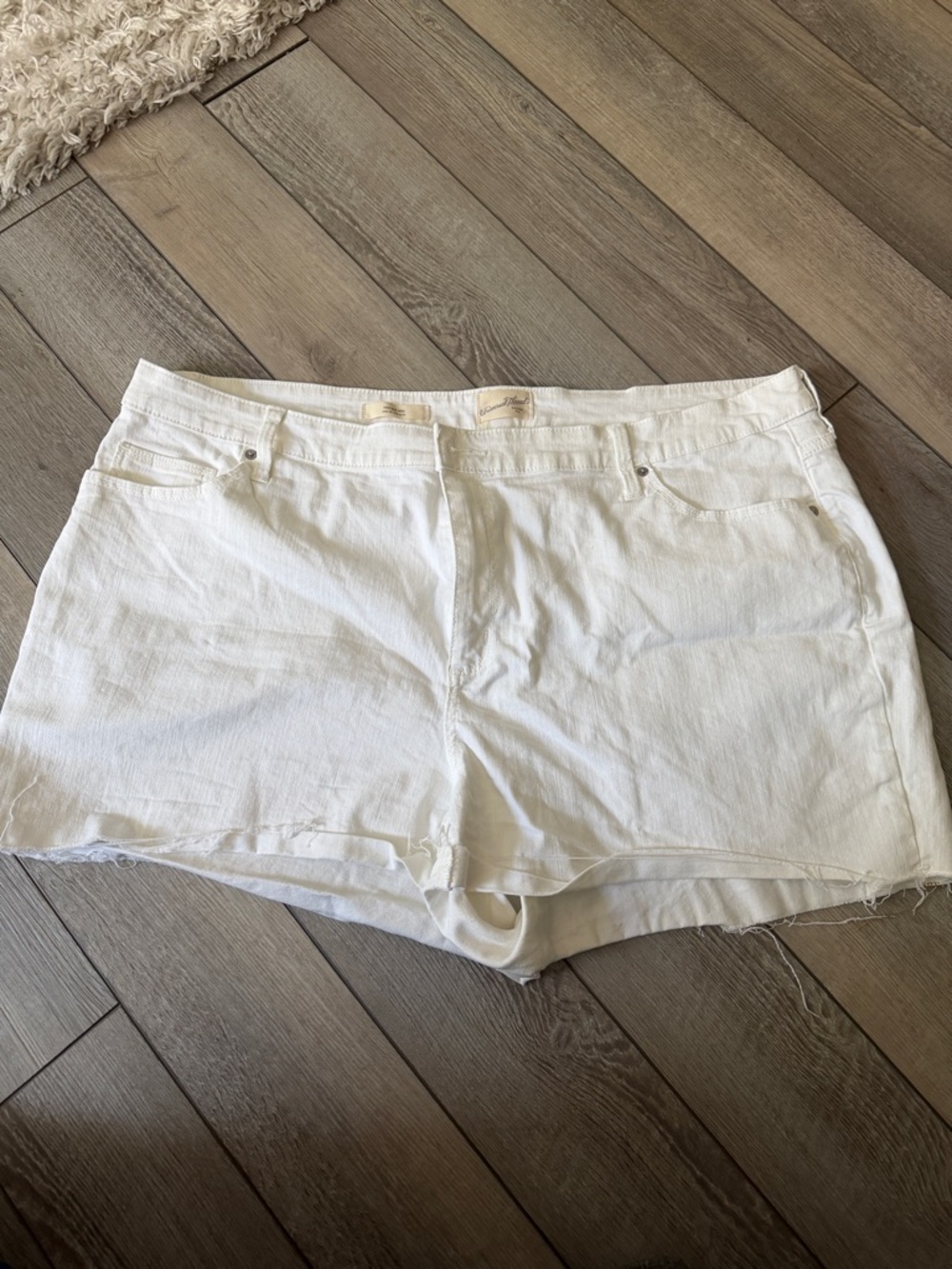 Universal Thread White Denim Cutoff Shorts